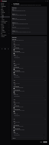 Stalwart admin settings